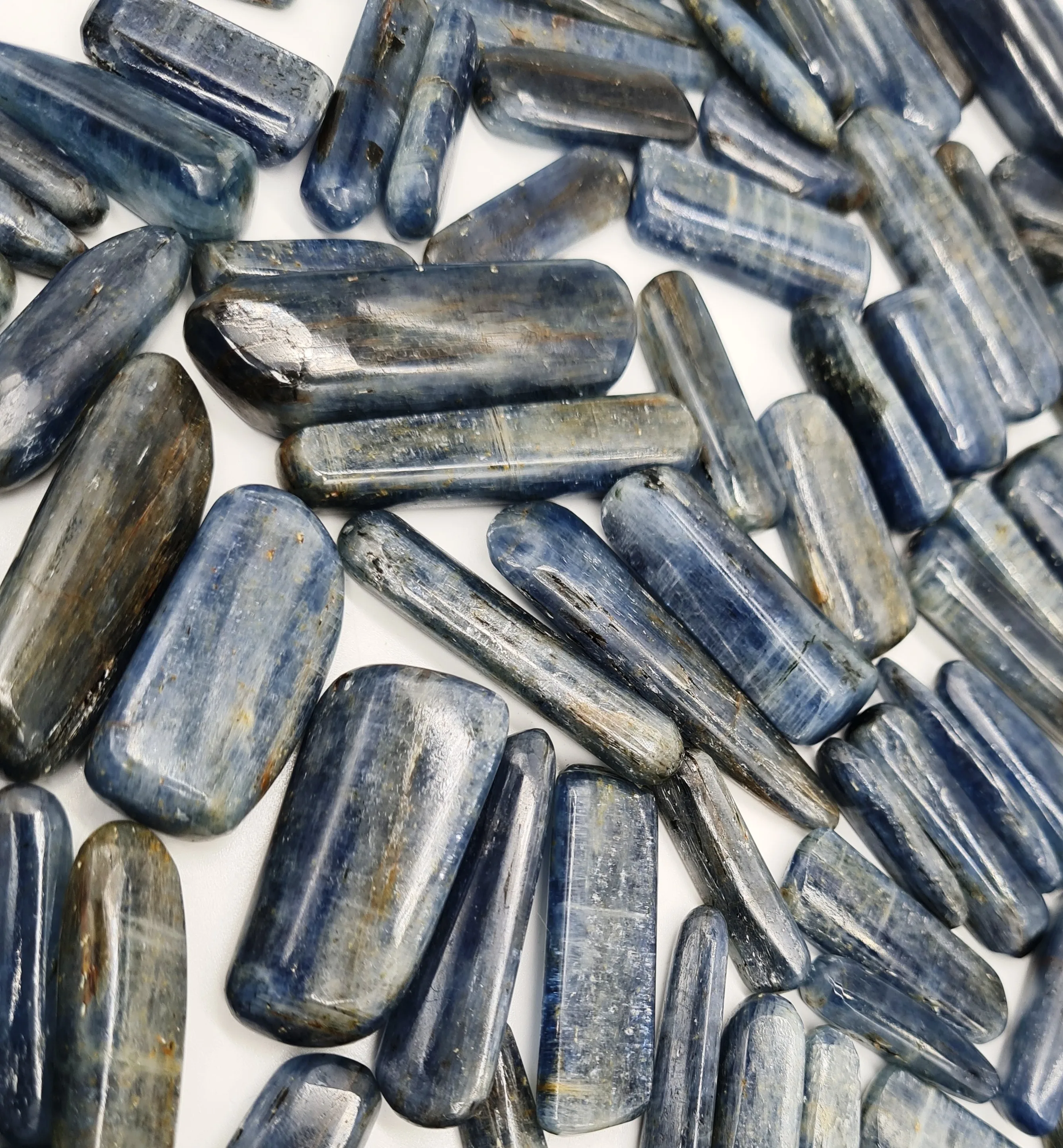 Natural Neon Blue Kyanite Gemstone Cabochon Healing Stone Loose Gemstone Wire Wrapping & Macrame Making Stone