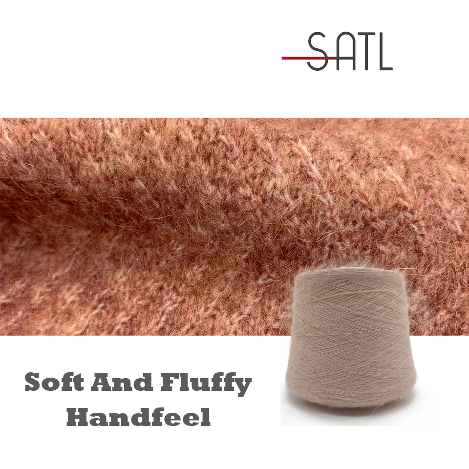 Brush Fancy Yarn 1/12.5nm 28% Nylon 26% Recycle Acrylic 26% Acrylic 14% Polyester 3% Elastane Blended For Crochet