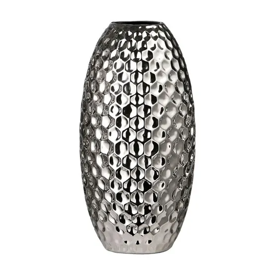 Egg Cup Aluminum Gold Colored Flower Vases Metal Premium Quality Best Selling Floor Vases Home Decorative set of 2