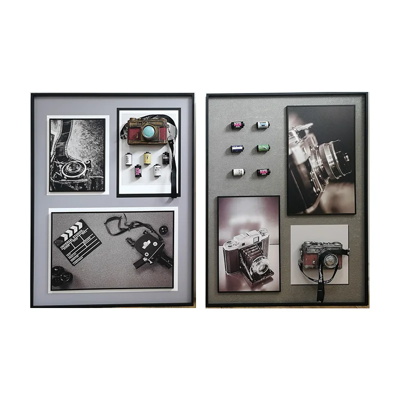 Modern Real-Life Camera Stereo Wall Mural Unique Personality Watercolor on Canvas Must-Have for Photography Enthusiasts