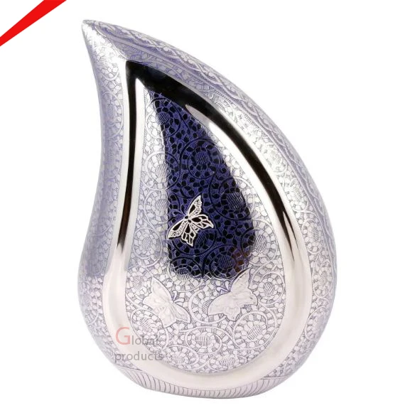 Butterfly Print Amazon Hot Sell Wholesale Ceramic Pet Urn for Home