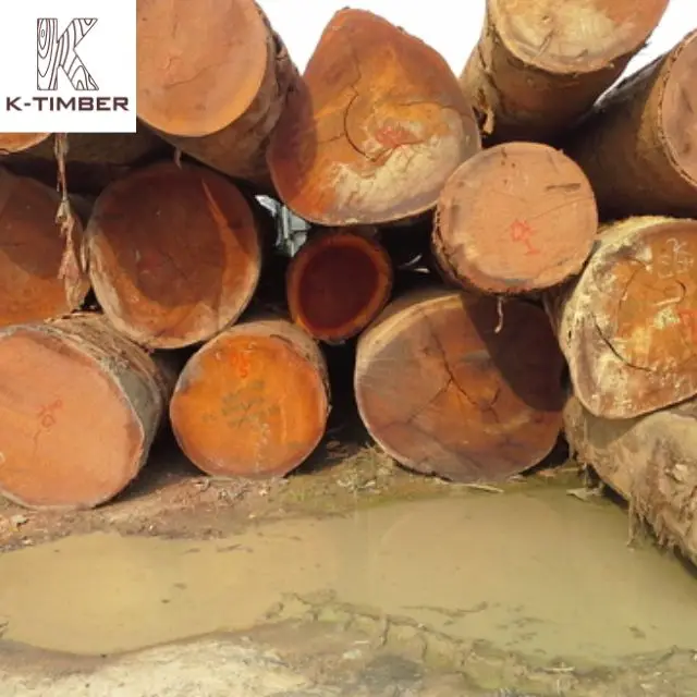 Sapele Square Log Africa Wood Hardwood Flooring Block Board Wooden Osb Board Pine Wood Timber Building Materials KTimber