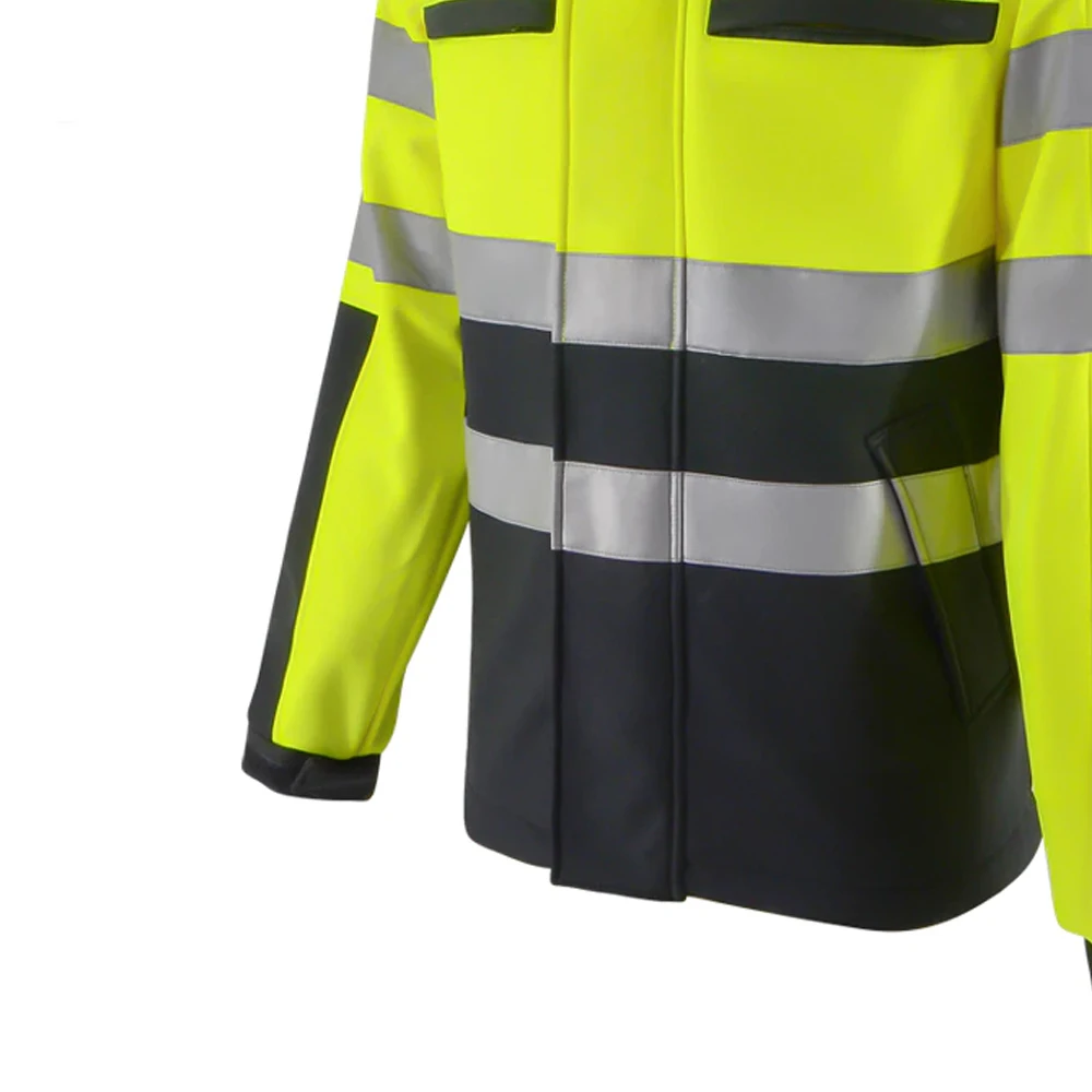 Hi Vis Reflective Safety Work Wear Jacket Winter Safety Jacket Custom logo Printing 3m Reflective Construction Safety Jackets
