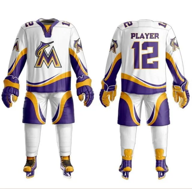 100% Polyester High Quality Cheap International New Style Custom Sublimation Team Ice Hockey Jersey Uniform For Unisex