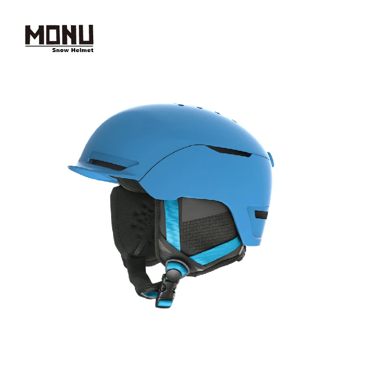 MONU NEW Wholesale Snow Sports Helmet With ECO recyclable ABS&PC Shell and Removable Ear Pads Skateboard Ski Helmet