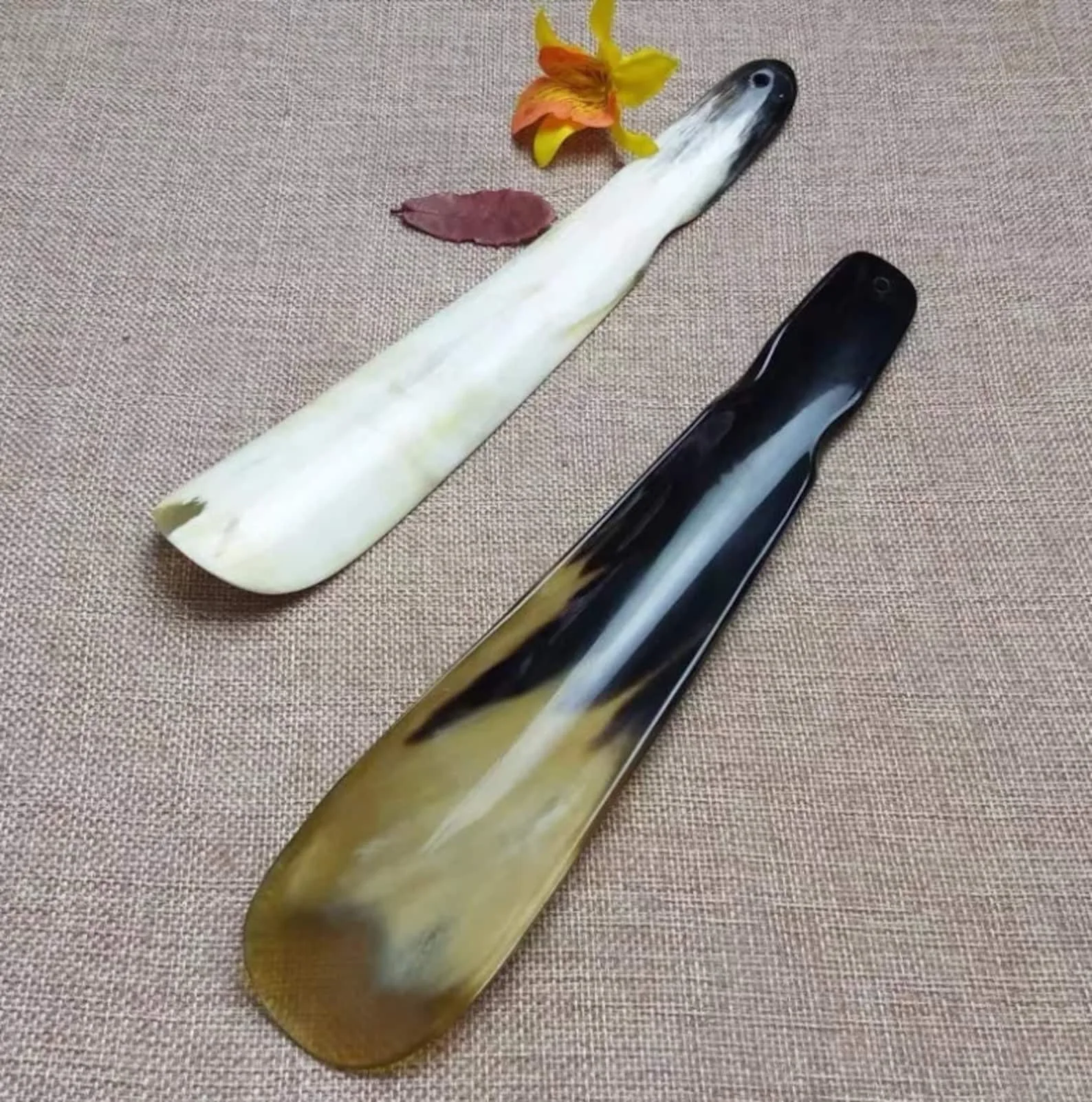 natural buffalo and ox Small Horn Shoe Lifter Best Finishing And Royal Theme Design from india BY OCEAN EXPORT