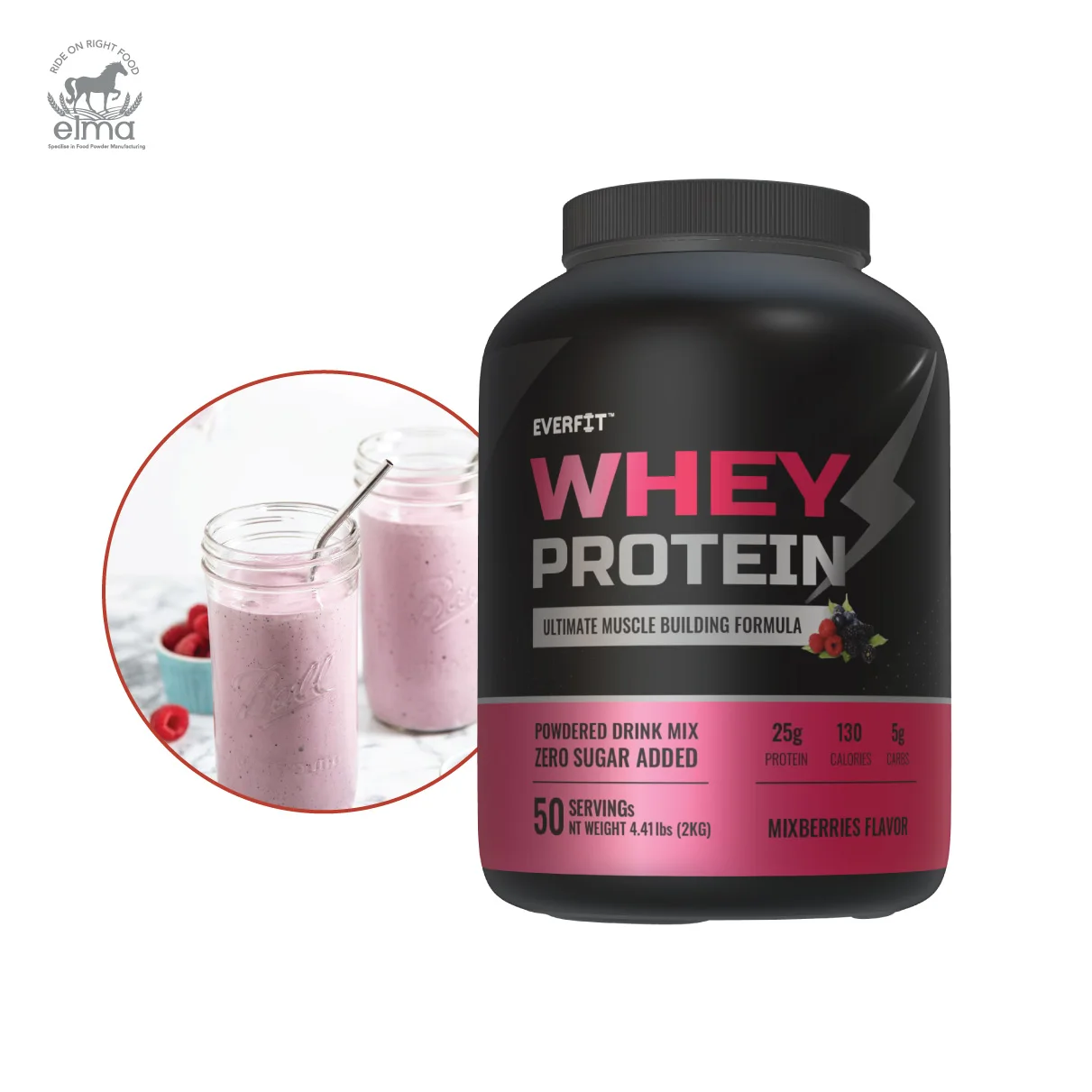 Порошок сывороточного протеина со вкусом ванили ежедневная добавка для фитнеса набор увеличения мышц флакон взрослых