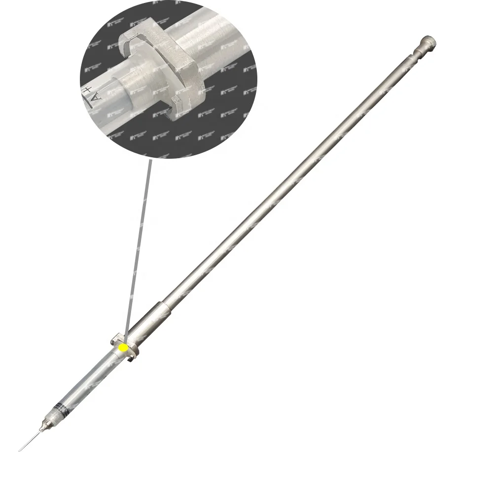 Wholesale Veterinary syringe pole SS long handle easy grip smooth animal syringe pole Handmade Custom logo syringe needle ODM