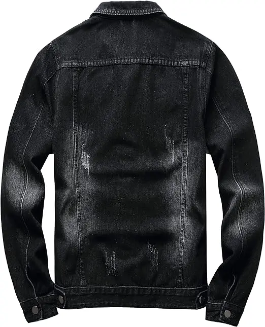 Whole sale new trend jeans jackets custom jeans jacket anti shrink and anti wrinkle jeans jackets