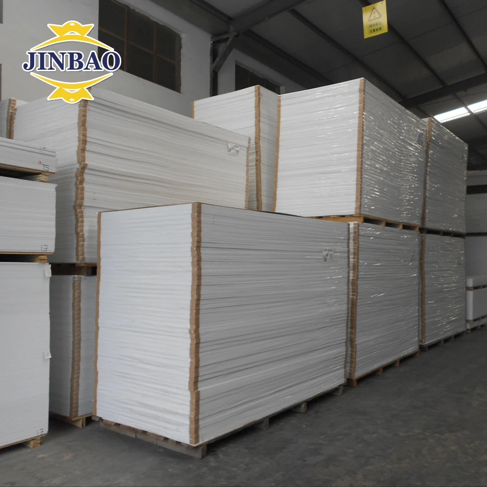 JINBAO 4x8 hanging corner 122x244 5 8 10 12 15 cabinet door and window black pvc foam 1.5mm 2.5mm 4mm extruded sheet