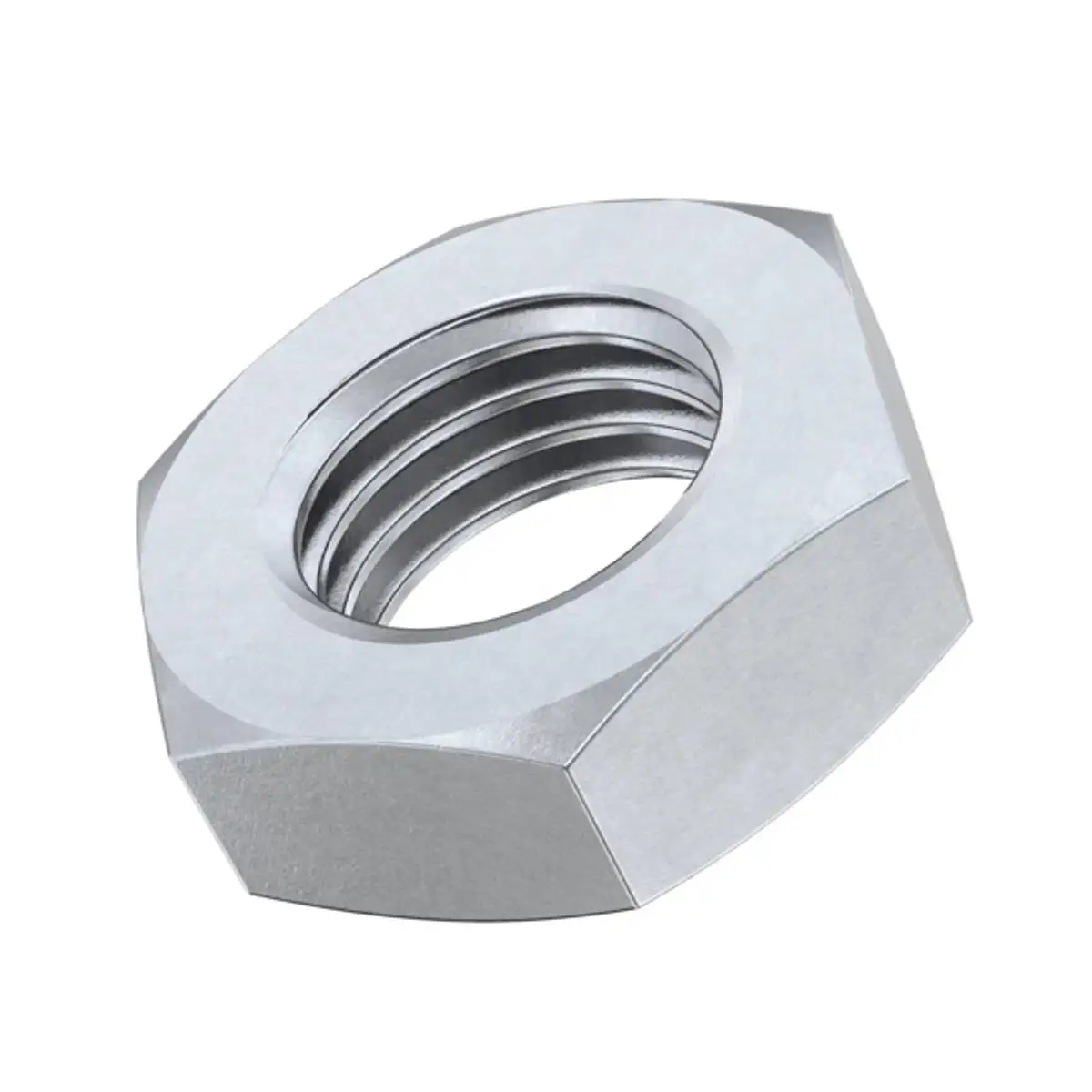 DIN 439-2 Hexagon Thin Nuts Chamfered High Quality  Bolts and Nuts Stainless Steel Brass OEM Finish Parts Manufacturer