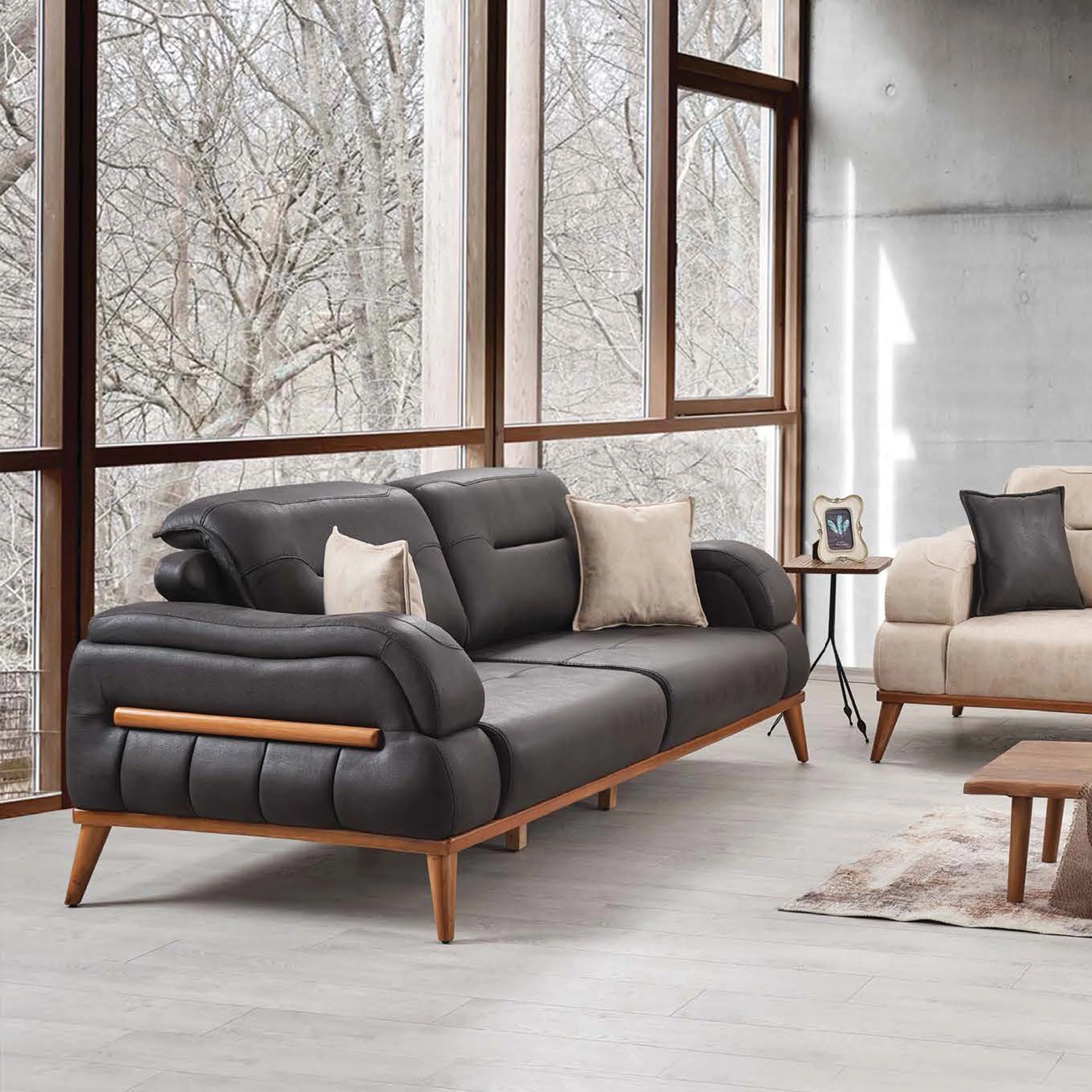 Modern Living Room Furniture Sofa Set Sofa Bed with stainless waterproof Fabric Turkish Furniture Chesterfield Sofa Set with Bed