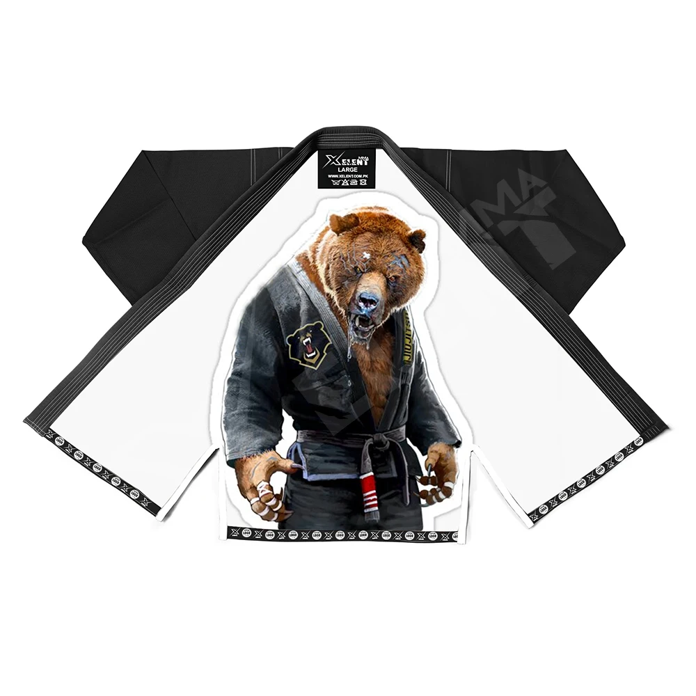 Top Trending 2024 Unisex 100% Cotton Kimono Uniforms Customizable Brazilian Jiu Jitsu BJJ Gis for Men MMA Martial Arts Wear Men