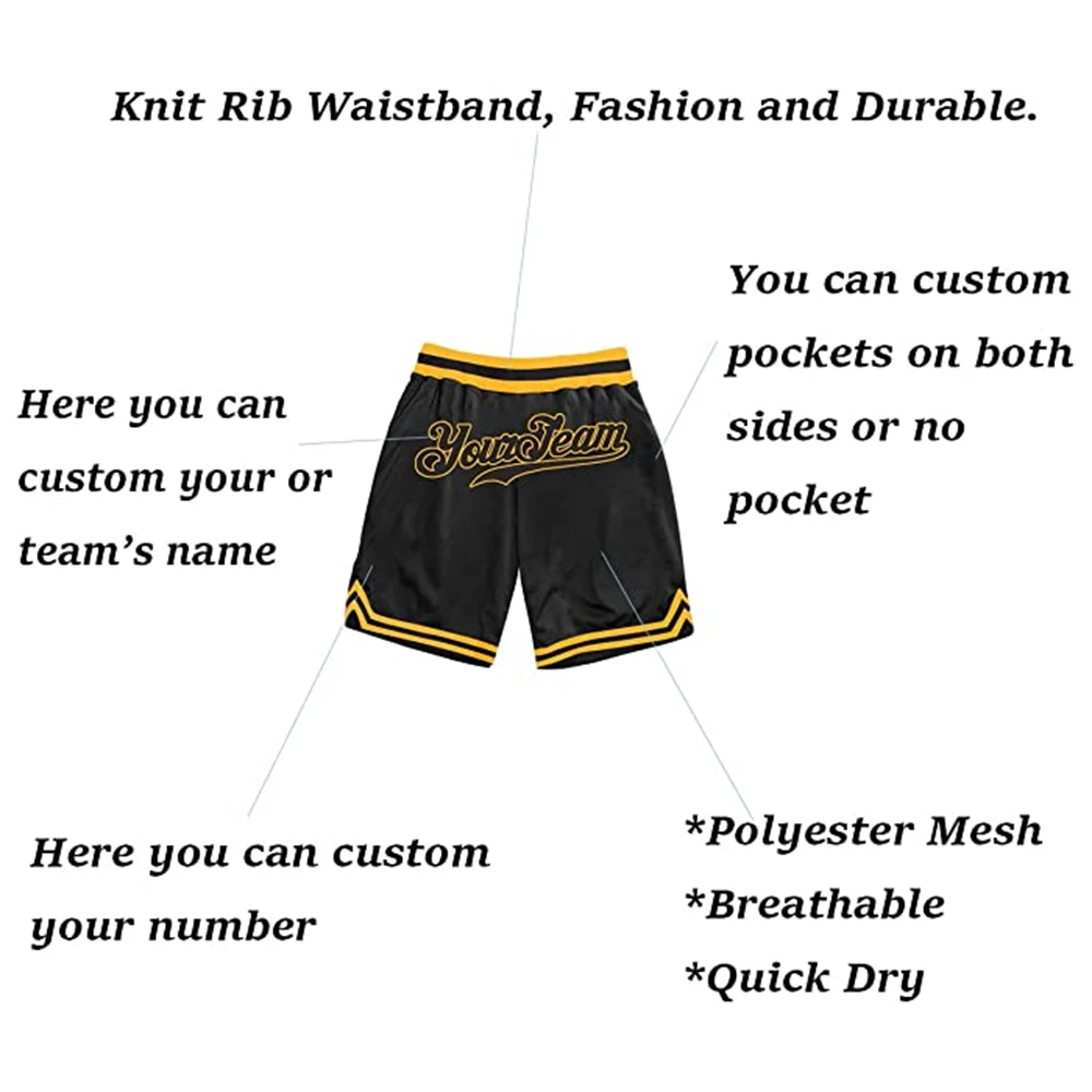Hot Sell Adults Basketball Shorts Sublimated Custom Team Name Printed High Quality Sports Training Wear Shorts