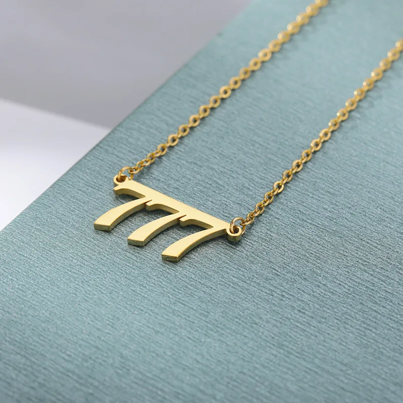 17 Inch 316 Stainless Steel Angel Number Jewelry