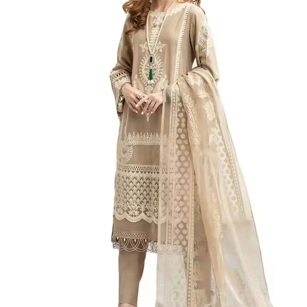 Premium Quality Pakistani Indian Dresses 2024 New Designs Ladies Shalwar Kameez Lawn Wholesale ODM