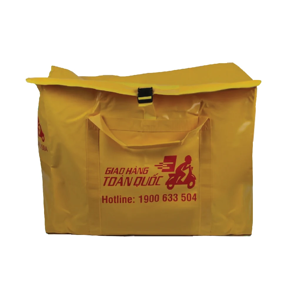 Food GHTQ Viet Nam Lifestyle Cooler Waterproof Tarpaulin High Quality 45x65x35 Size New Product Delivery Bag