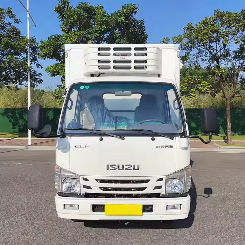 ISUZU KV100 Refrigerated Trucks Car Diesel ISUZU 100P 4x2 Light Trucks ISUZU ELF 100P 3 Ton Cargo Truck