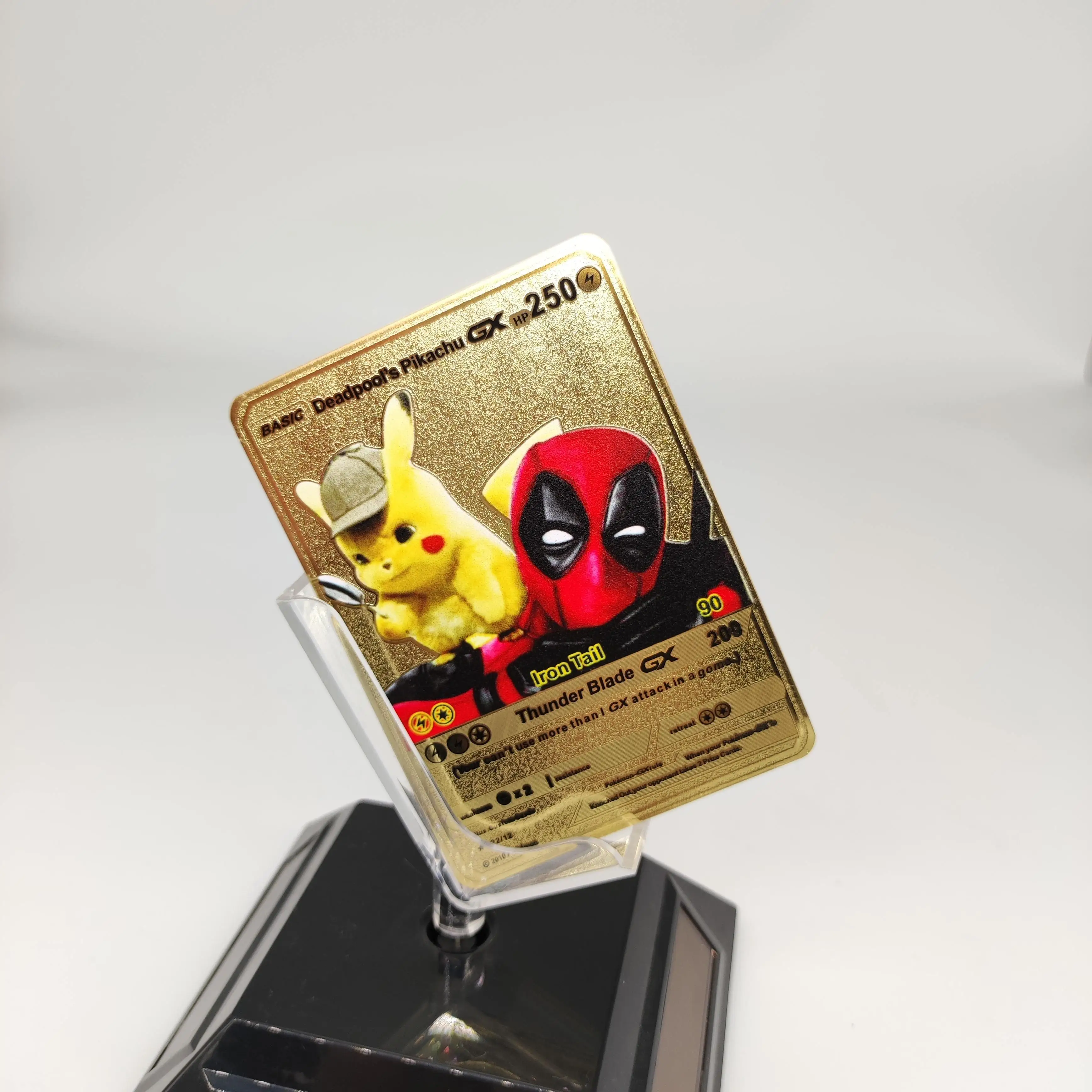 Rare Charizard,Pikachu Gold Black Metal Carte Poke mon Card Original 1st First Edition Ex Gx Tcg Vmax Trading Playing Game Cards