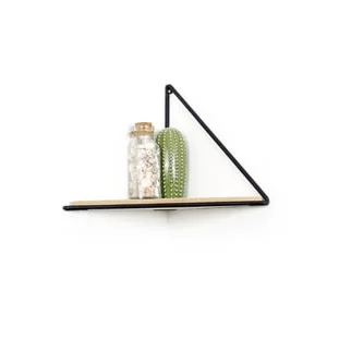 Luxury Quality Triangular Tall Iron Frame Corner Wall Shelf with Wooden Racks Used for Corner Shelving Outdoor Plant Storage.