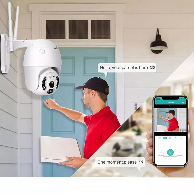 Outdoor Waterproof 4.0X Zoom 500W 1080P 2K 4K Ultra HD IP Wireless 2.4G Wifi 4G Ptz Rotation IP Surveillance Security Camera