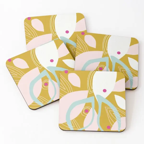 Direct Sale Wooden Coasters Printed High Quality For Serving Tea Coffee beer Drinks Water Non Slip Tabletop Coffee cup Coasters