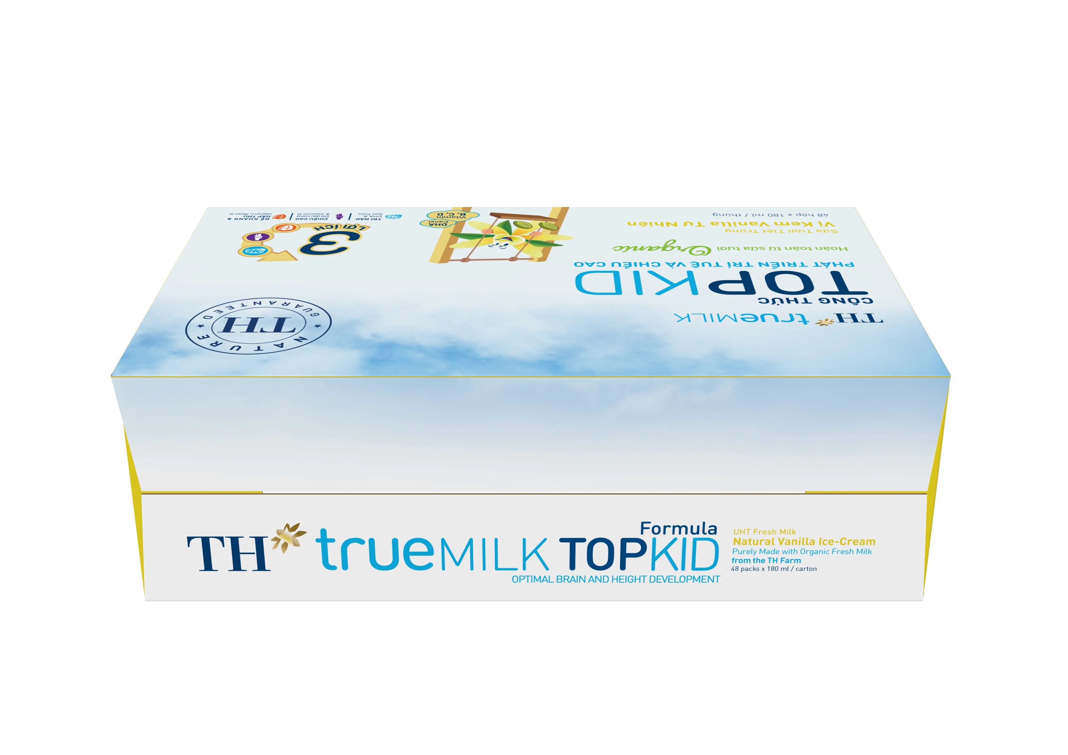 TH TOPKID 180ml High Quality Sterilized Processing Type Dairy Products Drink Fresh Milk with 6 Months Shelf Life
