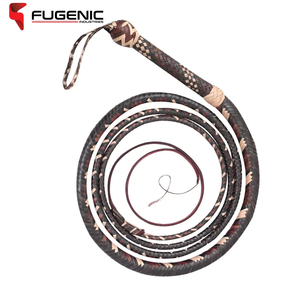 Wholesale 12 Plaited Bull Whips,6 to 12 Feet  Top Quality New Arrival Best Leather Stock Whip  BY Fugenic Industries