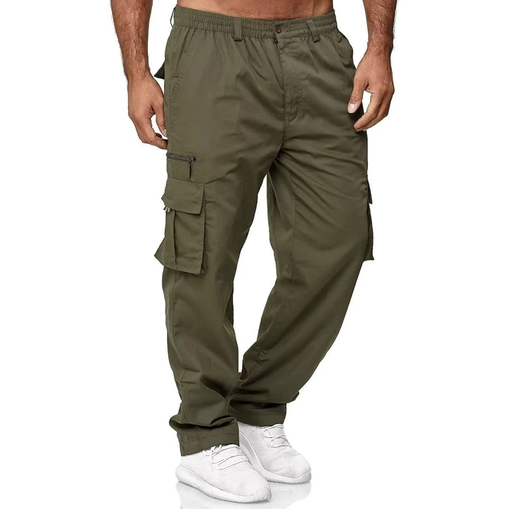 High Quality New Collection Men Stretchable Cargo Pants Lightweight and Comfortable Long Utility Trousers for Casual Use
