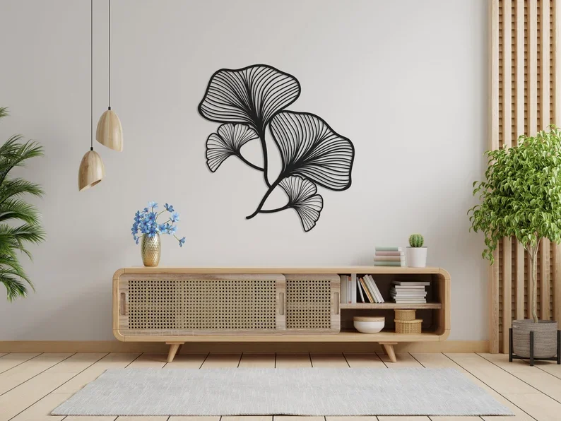 Premium Quality Hammered Metal Flower Decor Geometric Art Metal Wall Art Available for Sale from India