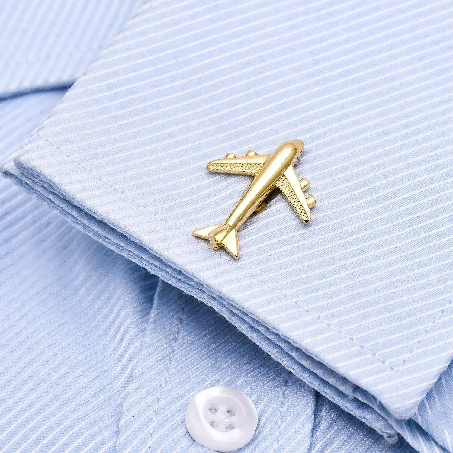 promotional custom airplane logo pilot cufflinks for men