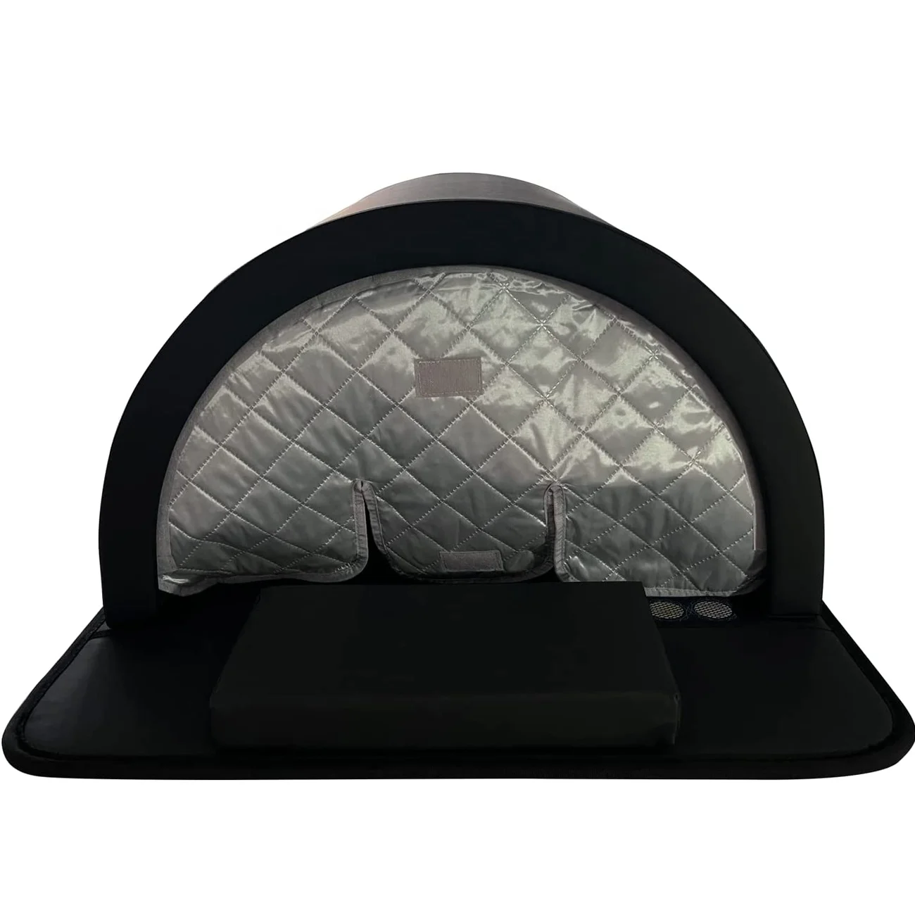 Black Portable Home Sauna Detox Clinical Device,far Infrared Sauna Dome With Tourmaline Germanite Stones