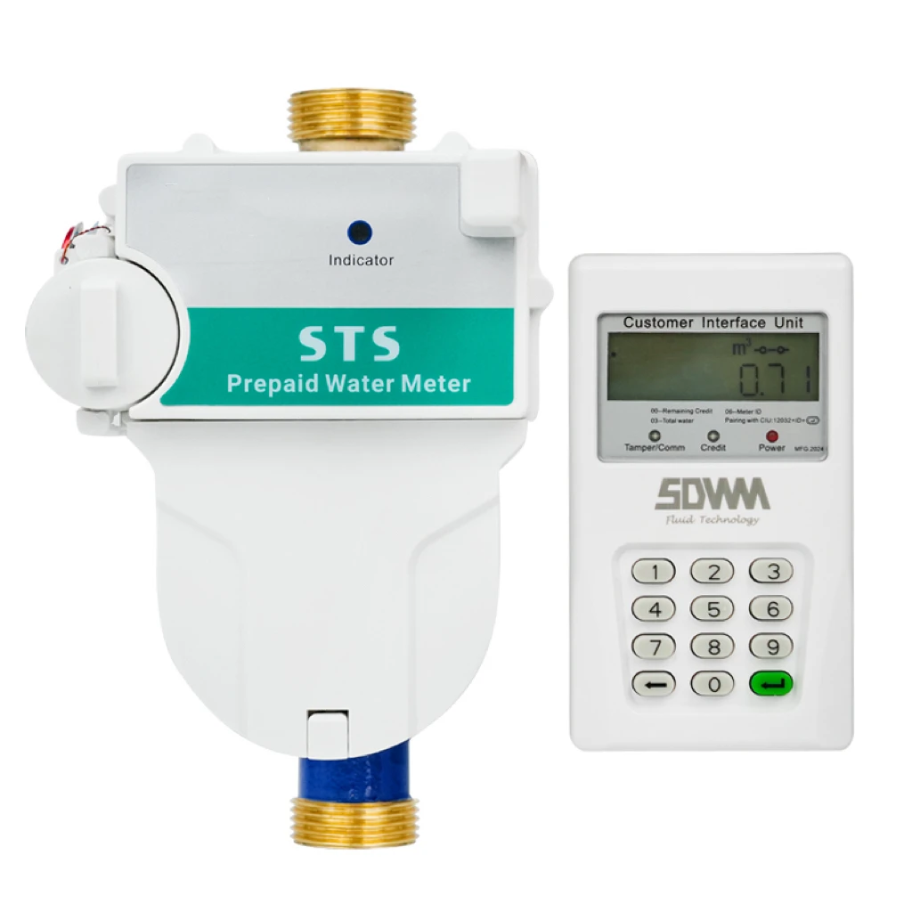 Wholesale Smart Digital LCD Display IC Card Class B DN15 DN25 DN50 Brass Prepaid Hot Water Meters With Software