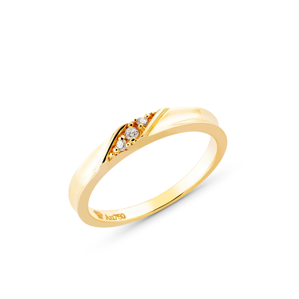 New collection simple design customized 18k 14k solid gold jewelry wedding rings gold Vietnam Manufacturer NC558