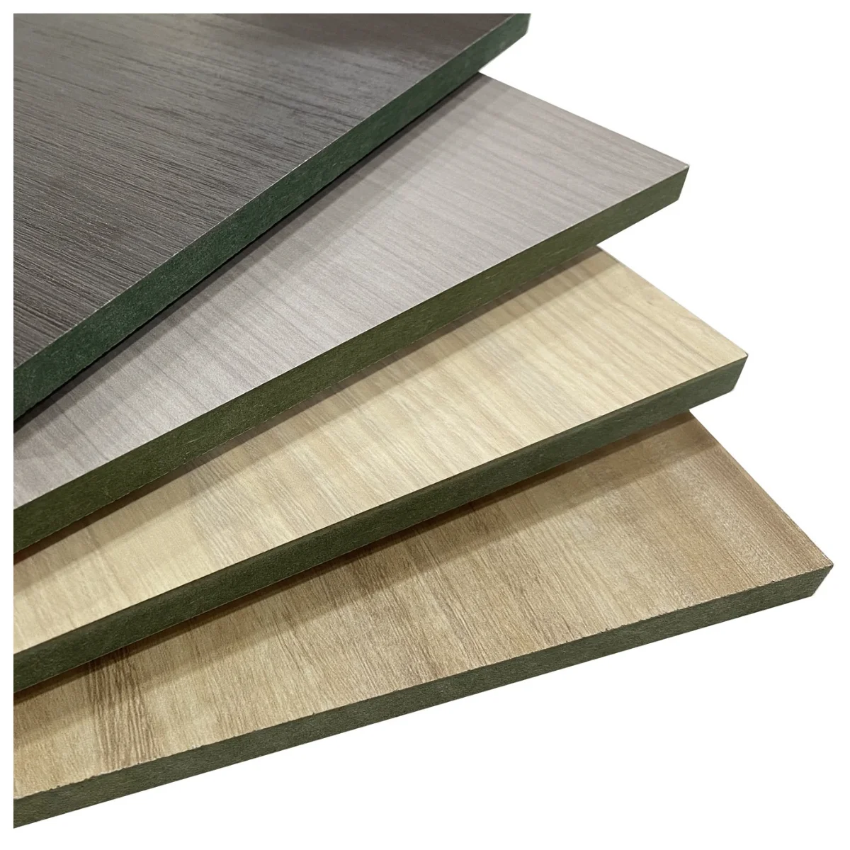 Hot sale Melamine faced Moisture resistant Green MDF MMR panel 4x8ft 6mm - 25mm Melamine board MDF Carb P2 E1 E2 Made in Vietnam