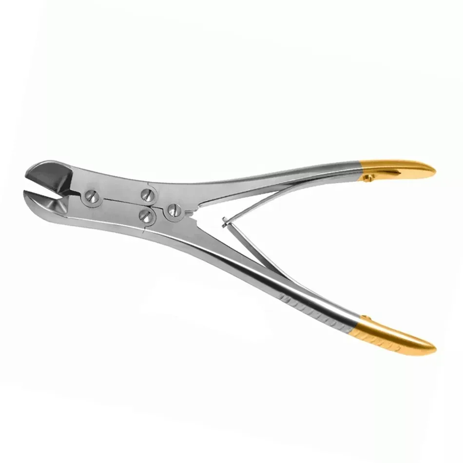Orthopedic Cutter Forceps for Small Kirschner Wires Gold Plated Orthopedics Bone Instruments Orthopedic Trauma Surgery