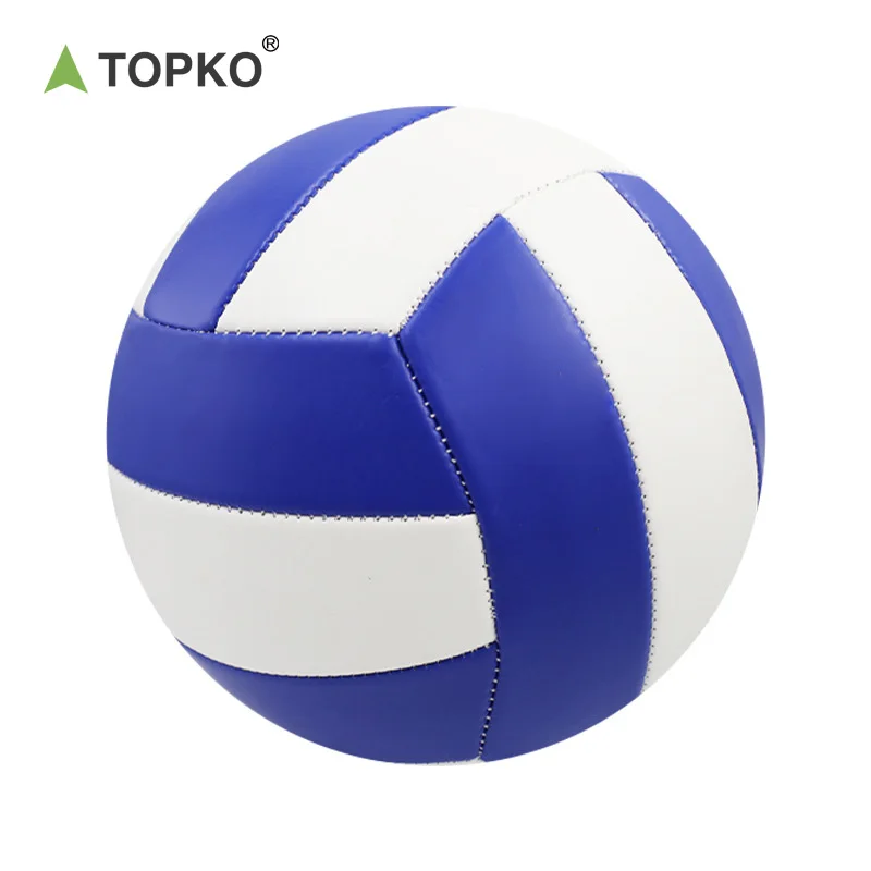 TOPKO Volleyball, PU Leather Soft Indoor Outdoor Volleyballs Sports Training Game Play Ball for Beginner Beach Volleyball Ball