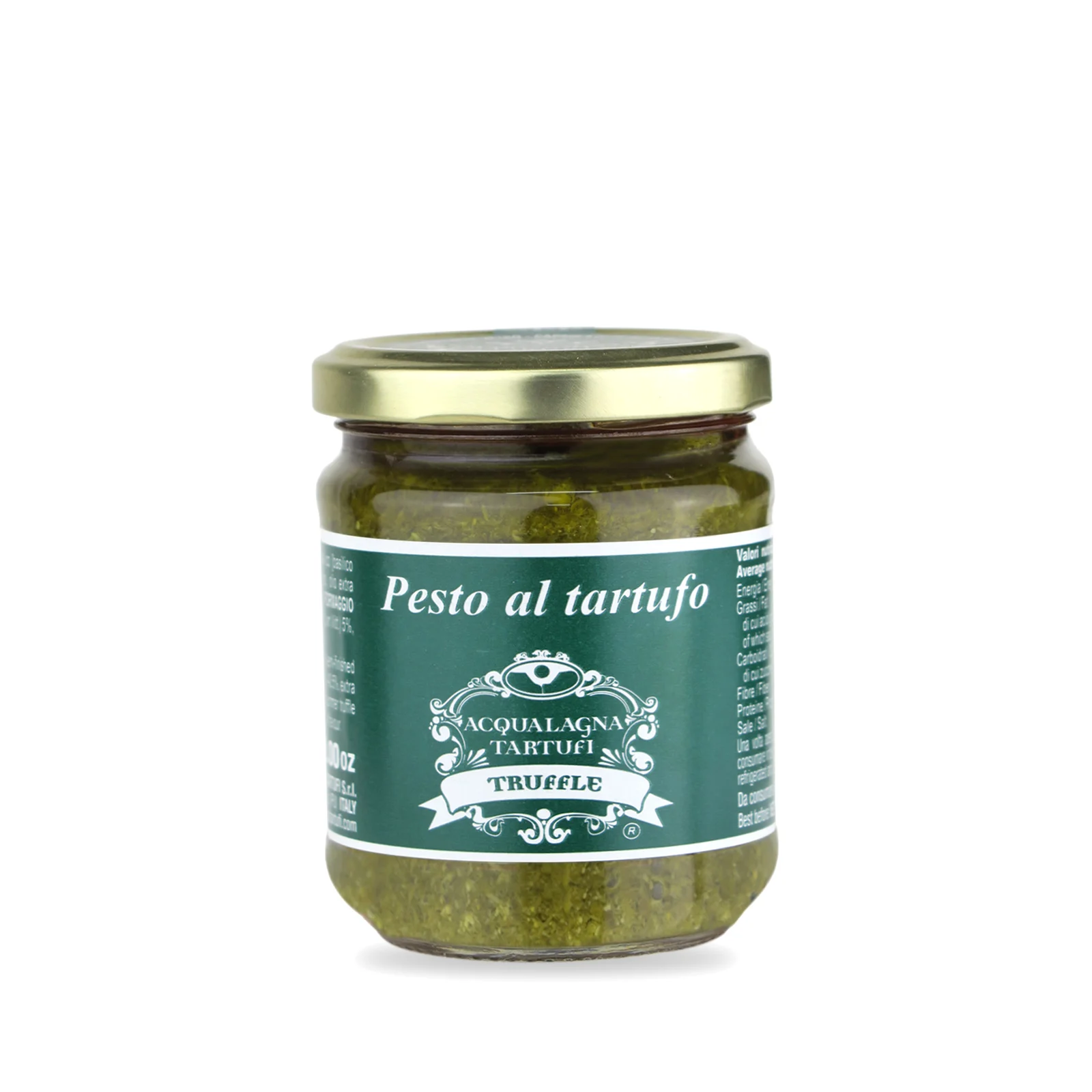 New Product 2021 Italian Genoese Green Pesto with Black Summer Truffle 170 g