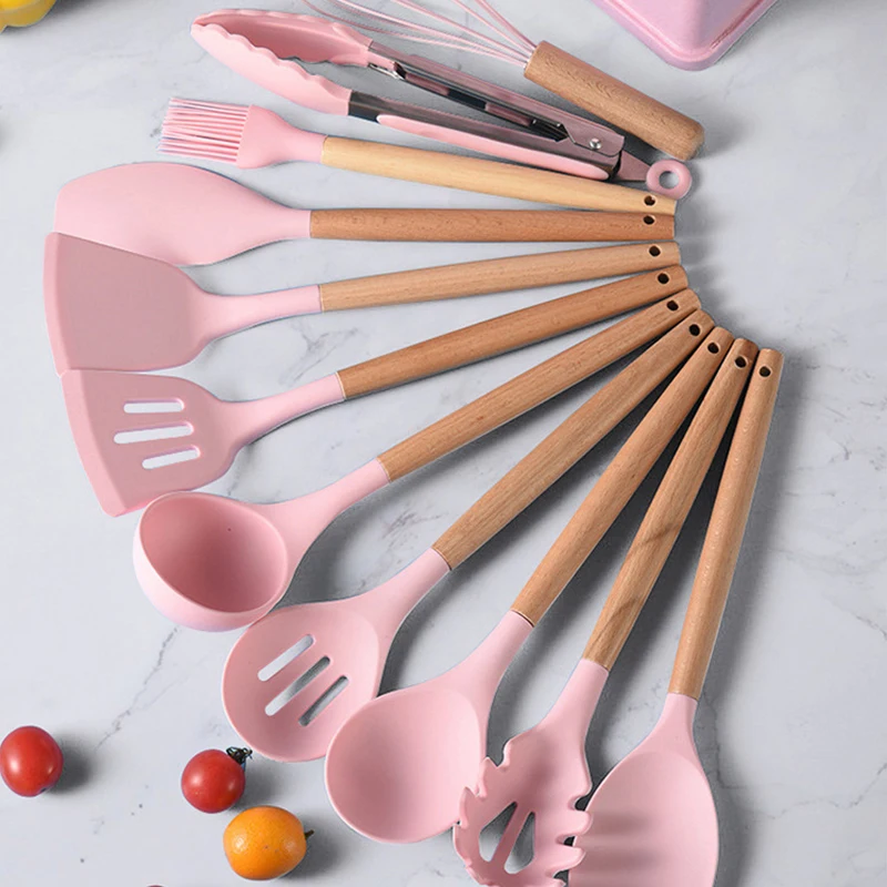 Wooden Kitchen Utensils Set Kitchen Cooking Tools Accessories for Cooking Pots 2022