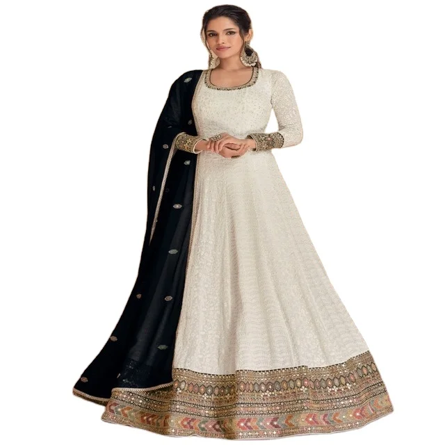 Этникраг бестселлер новое дизайнерское платье XL Georgette с Dupatta для женщин элегантная последняя коллекция индийской свадьбы