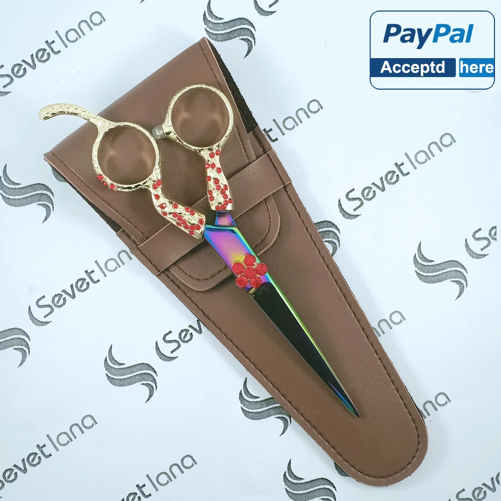 Professional Hair Scissors 6 Inch Hairdressing Scissors for Salon and Home Japan Silver HRC OEM Customized Steel Stainless Style