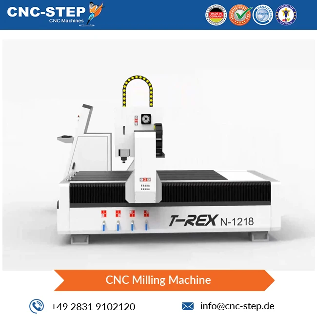Innovative Technology High Precision 1830 x 1320 mm Table Size T-Rex N-1218 CNC Milling Machine at Direct Factory Price