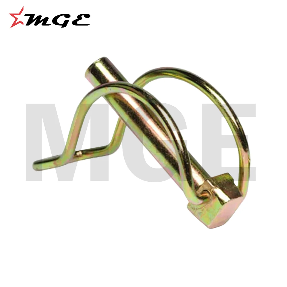 High Strength Shaft Locking Tube Linch Pin For Tractor Linkage Parts With Proper Finishing Of Golden Zinc Plating