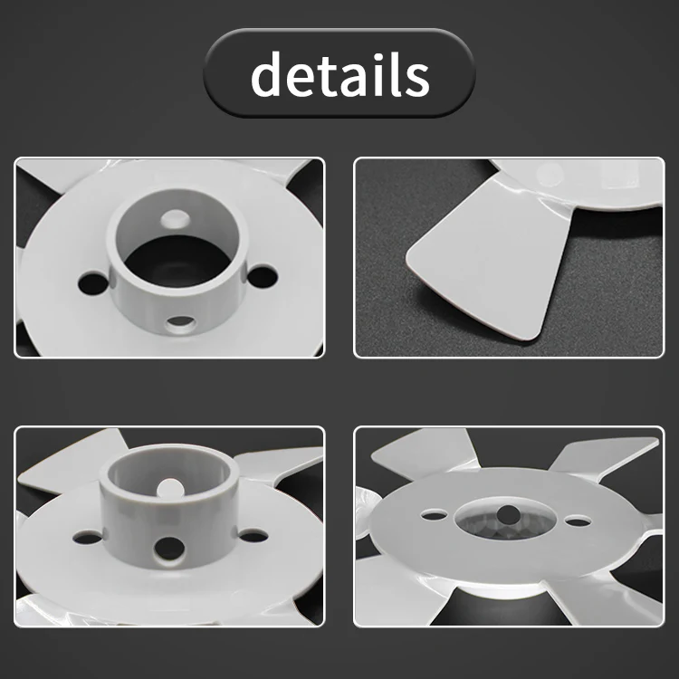 PES plastic fan leaf for small industrial motor  Plastic fan blade of micro ventilation duct  Humidifier pes blade factory