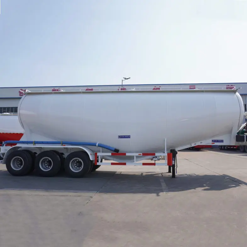 TITAN 2024 3 Axles 40 CBM Bulk Cement Trailer V Shaped Cement Tanker For Sale Near me