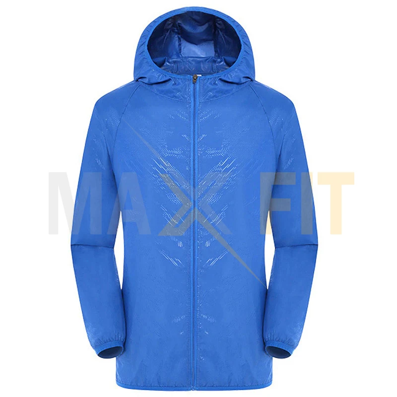 Outdoor Running Rain Jacket camping Men Windbreaker Quick Dry Fishing Anti-UV Clothing Jacket By MAXFIT ENTERPRISES