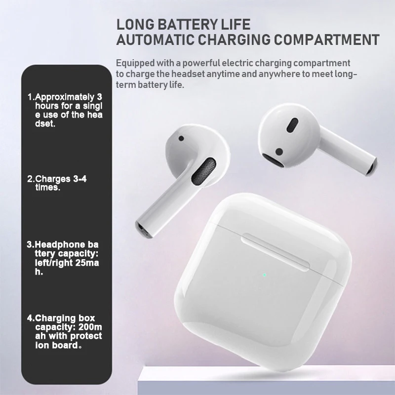 Factory Price Pro45 Touch Operation Earbuds Smart Watch Earphone