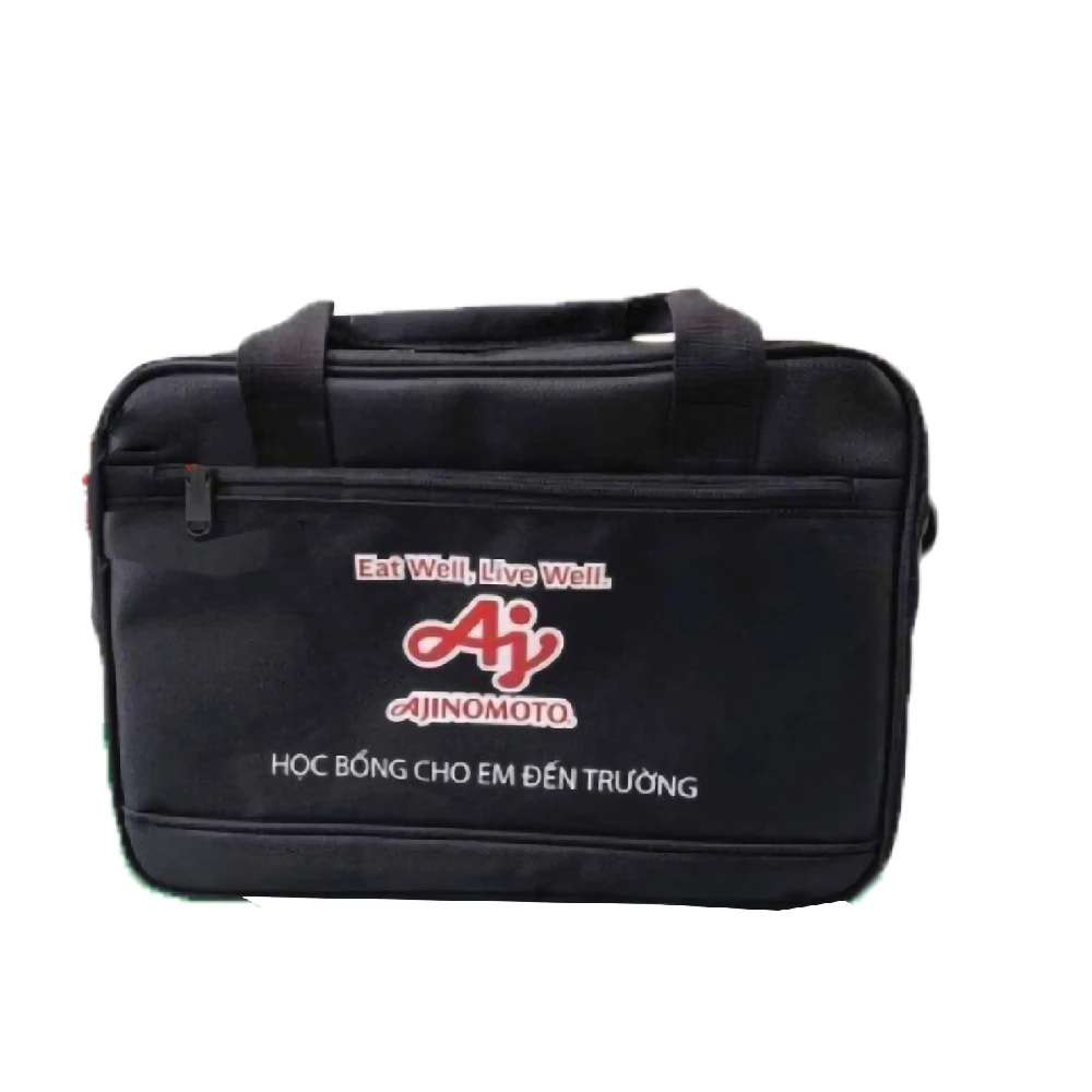 Unisex Top 600PVC Viet Nam Ajinomoto School Briefcase With soft 600pvc fabric and limited waterproofing
