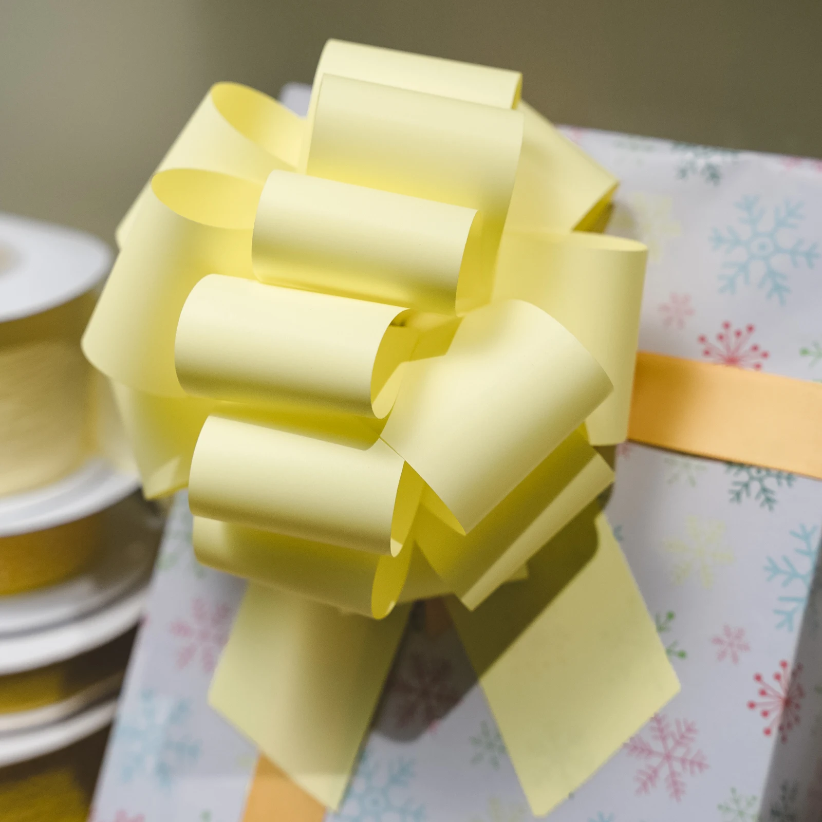 Cheap flower wrapping pp pull ribbon bows wedding car decoration pull bow holiday party Pull String Bow