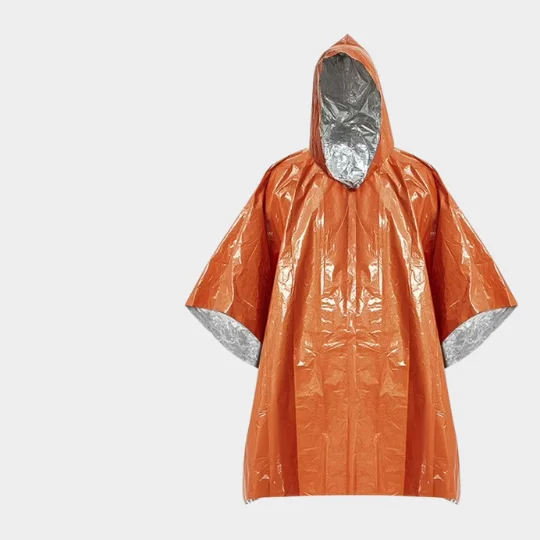 Modern Outdoor Emergency Raincoat PE Aluminium Foil Insulation Material Waterproof Windproof with Thermal Insulation Design
